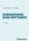 Gemeindeordnung Baden-Wurttemberg - eBook