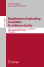 Requirements Engineering: Foundation for Software Quality : 20th International Working Conference, REFSQ 2014, Essen, Germany, April 7-10, 2014, Proceedings - eBook