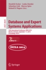 Database and Expert Systems Applications : 25th International Conference, DEXA 2014, Munich, Germany, September 1-4, 2014. Proceedings, Part II - eBook