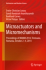 Microactuators and Micromechanisms : Proceedings of MAMM 2014, Timisoara, Romania, October 2-4, 2014 - eBook