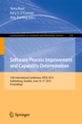 Software Process Improvement and Capability Determination : 15th International Conference, SPICE 2015, Gothenburg, Sweden, June 16-17, 2015. Proceedings - eBook