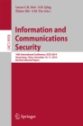 Information and Communications Security : 16th International Conference, ICICS 2014, Hong Kong, China, December 16-17, 2014, Revised Selected Papers - eBook