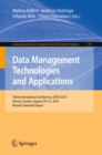 Data Management Technologies and Applications : Third International Conference, DATA 2014, Vienna, Austria, August 29-31, 2014, Revised Selected papers - eBook