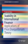 Stability in International Finance : Applications of Price Disequilibrium Theory - eBook