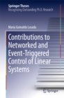 Contributions to Networked and Event-Triggered Control of Linear Systems - eBook