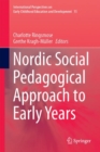 Nordic Social Pedagogical Approach to Early Years - eBook
