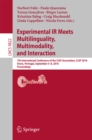 Experimental IR Meets Multilinguality, Multimodality, and Interaction : 7th International Conference of the CLEF Association, CLEF 2016, Evora, Portugal, September 5-8, 2016, Proceedings - eBook
