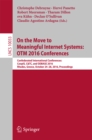 On the Move to Meaningful Internet Systems: OTM 2016 Conferences : Confederated International Conferences: CoopIS, C&TC, and ODBASE 2016, Rhodes, Greece, October 24-28, 2016, Proceedings - eBook