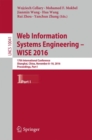 Web Information Systems Engineering - WISE 2016 : 17th International Conference, Shanghai, China, November 8-10, 2016, Proceedings, Part I - eBook