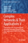 Complex Networks & Their Applications V : Proceedings of  the 5th International Workshop on Complex Networks and their Applications (COMPLEX NETWORKS 2016) - eBook