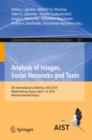 Analysis of Images, Social Networks and Texts : 5th International Conference, AIST 2016, Yekaterinburg, Russia, April 7-9, 2016, Revised Selected Papers - eBook