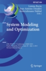 System Modeling and Optimization : 27th IFIP TC 7 Conference, CSMO 2015, Sophia Antipolis, France, June 29 - July 3, 2015, Revised Selected Papers - eBook