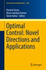 Optimal Control: Novel Directions and Applications - eBook