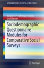 Sociodemographic Questionnaire Modules for Comparative Social Surveys - eBook