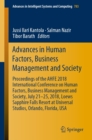 Advances in Human Factors, Business Management and Society : Proceedings of the AHFE 2018 International Conference on Human Factors, Business Management and Society, July 21-25, 2018, Loews Sapphire F - eBook
