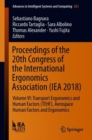 Proceedings of the 20th Congress of the International Ergonomics Association (IEA 2018) : Volume VI: Transport Ergonomics and Human Factors (TEHF), Aerospace Human Factors and Ergonomics - eBook