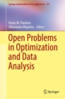 Open Problems in Optimization and Data Analysis - eBook