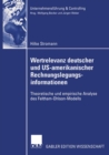 Wertrelevanz deutscher und US-amerikanischer Rechnungslegungsinformationen : Theoretische und empirische Analyse des Feltham-Ohlson-Modells - eBook