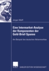 Eine Intermarket-Analyse der Komponenten der Geld-Brief-Spanne : Am Beispiel des deutschen Aktienmarktes - eBook