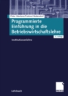 Programmierte Einfuhrung in die Betriebswirtschaftslehre : Institutionenlehre - eBook