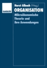 Organisation : Mikrookonomische Theorie und ihre Anwendungen - eBook