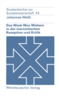 Das Werk Max Webers in der marxistischen Rezeption und Kritik - eBook