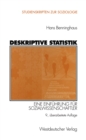 Deskriptive Statistik : Eine Einfuhrung fur Sozialwissenschaftler - eBook