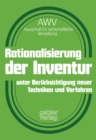 Rationalisierung der Inventur unter Berucksichtigung neuer Techniken und Verfahren - eBook
