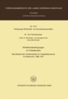 Allokationsbedingungen im Arbeitsmarkt : Das Beispiel des Arbeitsmarktes fur Angestelltenberufe im Kaiserreich, 1880 - 1913 - eBook