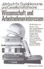 Wissenschaft und Arbeitnehmerinteressen - eBook