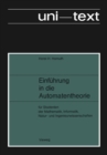 Einfuhrung in die Automatentheorie : Fur Studenten der Mathematik, Informatik, Natur- und Ingenieurwissenschaften - eBook