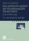 Das politische System der Bundesrepublik Deutschland : Eine Einfuhrung - eBook