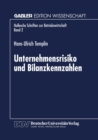 Unternehmensrisiko und Bilanzkennzahlen - eBook