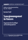 Synergiemanagement im Konzern : Organisatorische Grundlagen und Gestaltungsoptionen - eBook