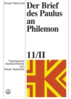 Theologischer Handkommentar zum Neuen Testament / Der Brief des Paulus an Philemon - eBook