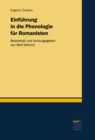 Einfuhrung in die Phonologie fur Romanisten : Bearbeitet und herausgegeben von Wolf Dietrich - eBook