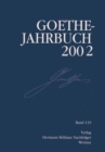 Goethe Jahrbuch 2002 : Band 119 der Gesamtfolge - eBook