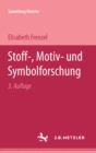 Stoff-, Motiv- und Symbolforschung : Sammlung Metzler, 28 - eBook