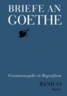 Briefe an Goethe : Band 10: 1823-1824 (10/1 Regesten + 10/2 Register) - eBook