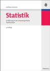 Statistik : Einfuhrung in die computergestutzte Datenanalyse - eBook