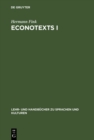 EconoTexts I : A Collection of Introductory Economic Texts - eBook