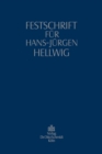 Festschrift fur Hans-Jurgen Hellwig : zum 70. Geburtstag - eBook