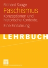 Faschismus : Konzeptionen und historische Kontexte. Eine Einfuhrung - eBook