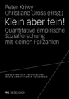 Klein aber fein! : Quantitative empirische Sozialforschung mit kleinen Fallzahlen - eBook