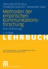 Methoden der empirischen Kommunikationsforschung : Eine Einfuhrung - eBook