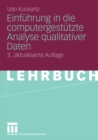 Einfuhrung in die computergestutzte Analyse qualitativer Daten - eBook