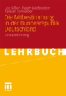 Die Mitbestimmung in der Bundesrepublik Deutschland : Eine Einfuhrung - eBook