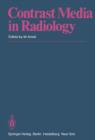 Contrast Media in Radiology : Appraisal and Prospects - Book