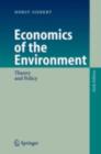 Economics of the Environment : Theory and Policy - eBook