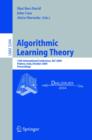 Algorithmic Learning Theory : 15th International Conference, ALT 2004, Padova, Italy, October 2-5, 2004. Proceedings - eBook